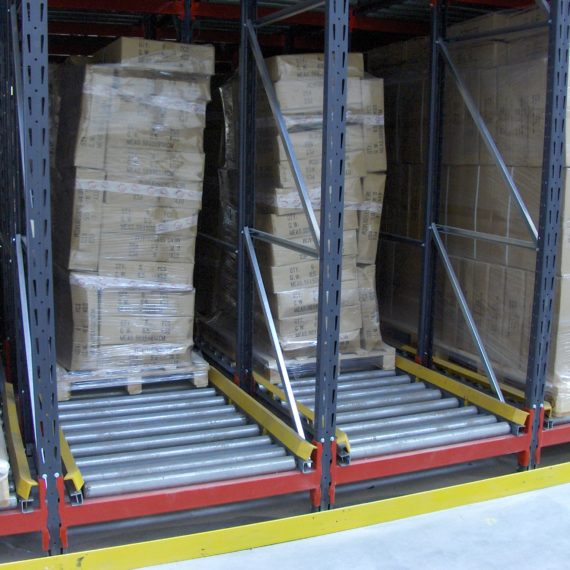 scaffalature a gravità per pallet